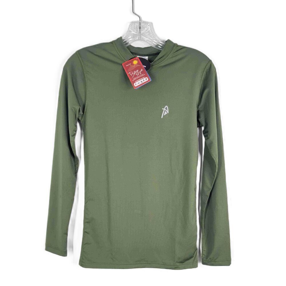 NWT Altor Olive Green Long Sleeve Performance Shirt Small